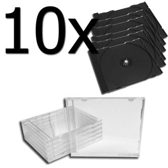 GR Fodral Enkel-CD Svart 10-Pack