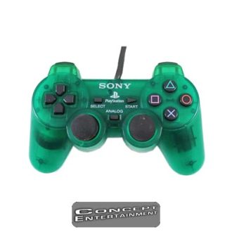 PS1 Handkontroll Original DualShock Grön
