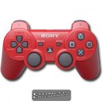 PS3 Handkontroll Original DualShock Sixaxis Röd