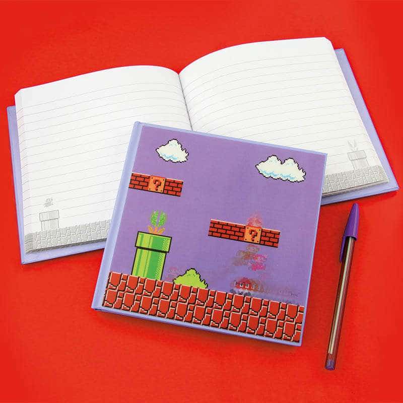 Genuine Super Mario 'Mario Run' 3D Lenticular A5 Wiro Hardback Journal Notebook 