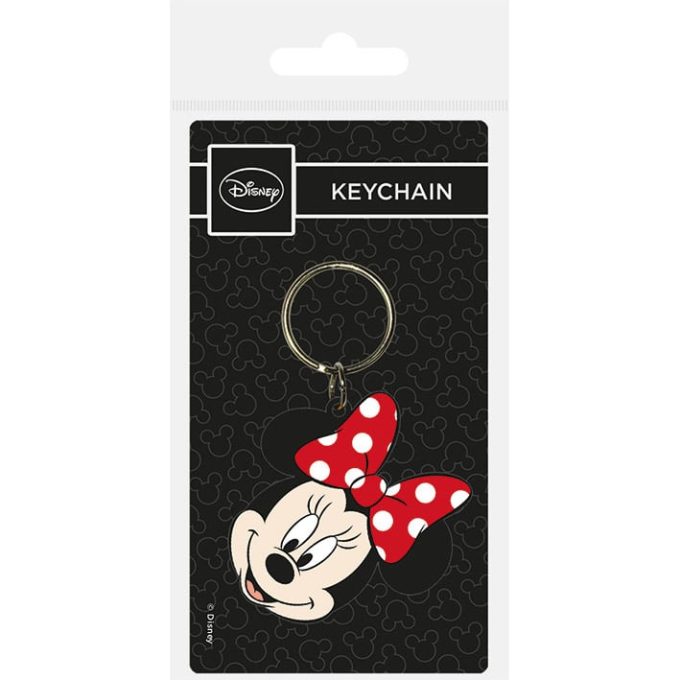 RK38321C Minnie Mouse (Head) Rubber Keychain