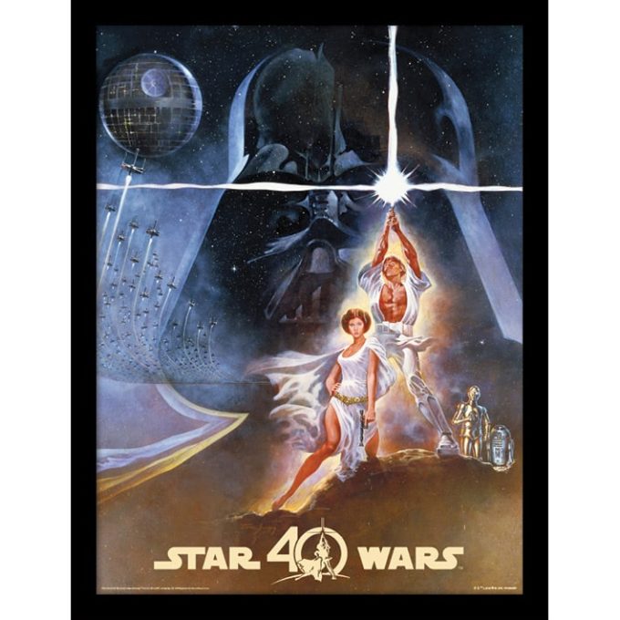 FP12049P Star Wars 40th Anniversary (New Hope Art) Framed Print