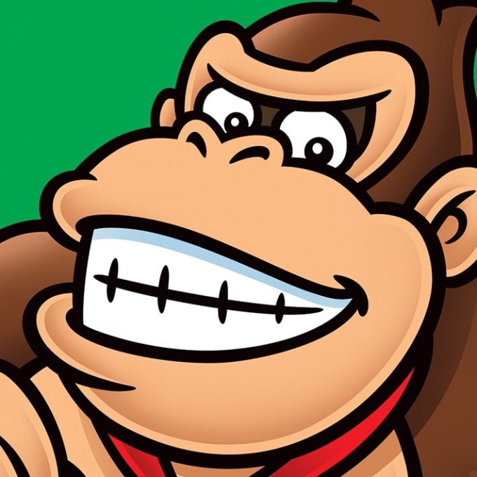 Köp Super Mario Donkey Kong Canvas Print 40*40cm - Concept Entertainment