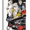 WDC99761 Star Trek (Boldly Go) - 50th Anniversary Canvas Print b