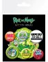 Rick and Morty Quotes Pin Button Badges