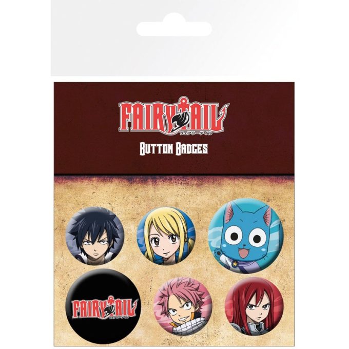 BP0750 Fairy Tail Characters Badge Pack