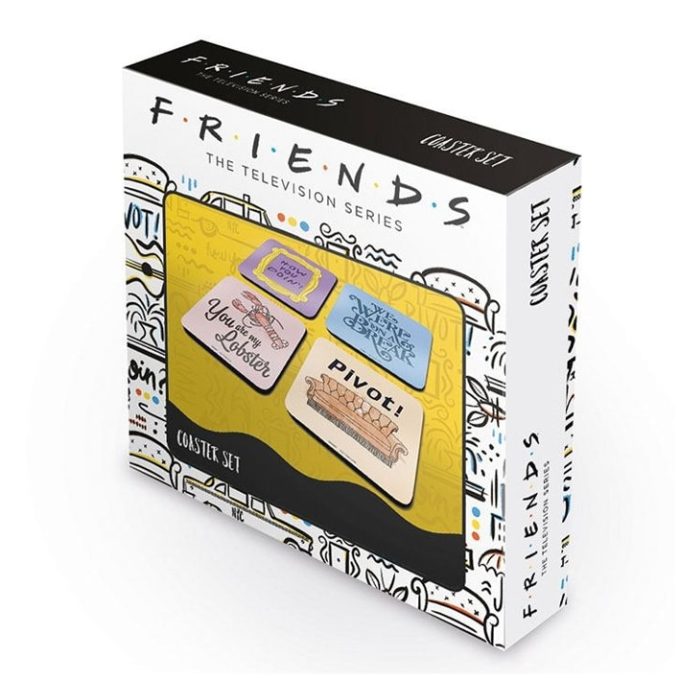 CSP0028 Friends (Quotes) 4 Coaster Set b