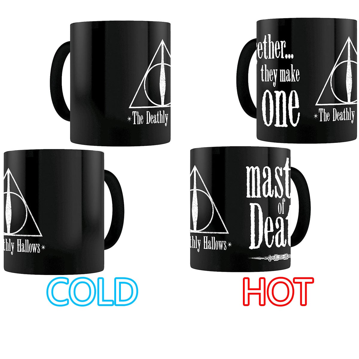 Harry Potter Cold Changing Large Glass Deathly Hallows 