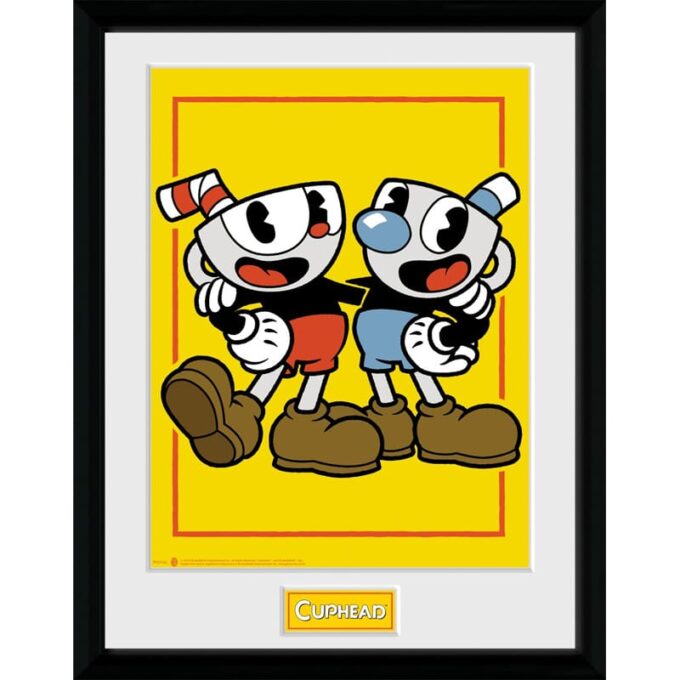 PFC3162 Cuphead Cuphead and Mugman Framed Print