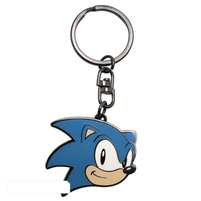 ABYKEY014 Sonic the Hedgehog Head Metal Keychain a
