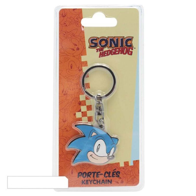 ABYKEY014 Sonic the Hedgehog Head Metal Keychain c