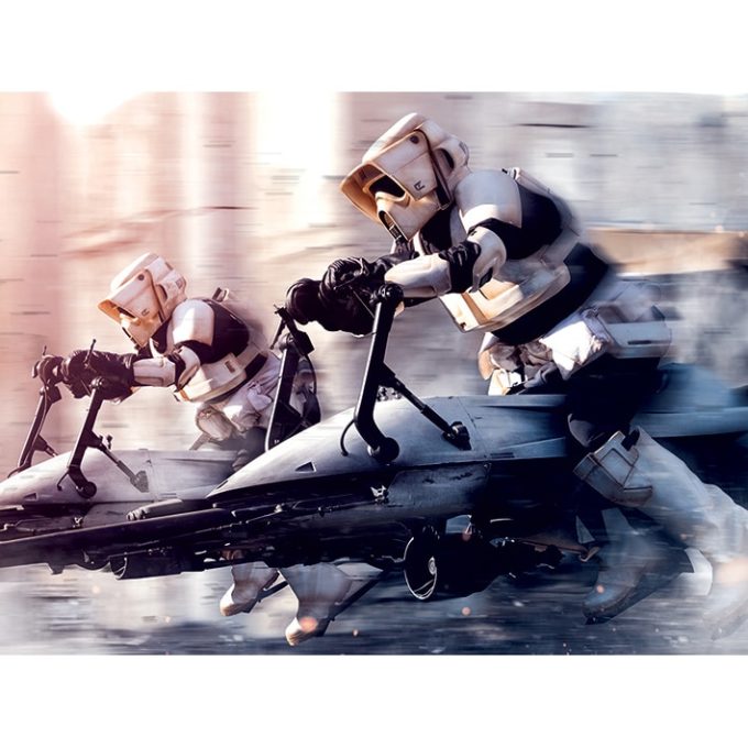 WDC100718 Star Wars The Mandalorian (Troopers) Canvas Print a