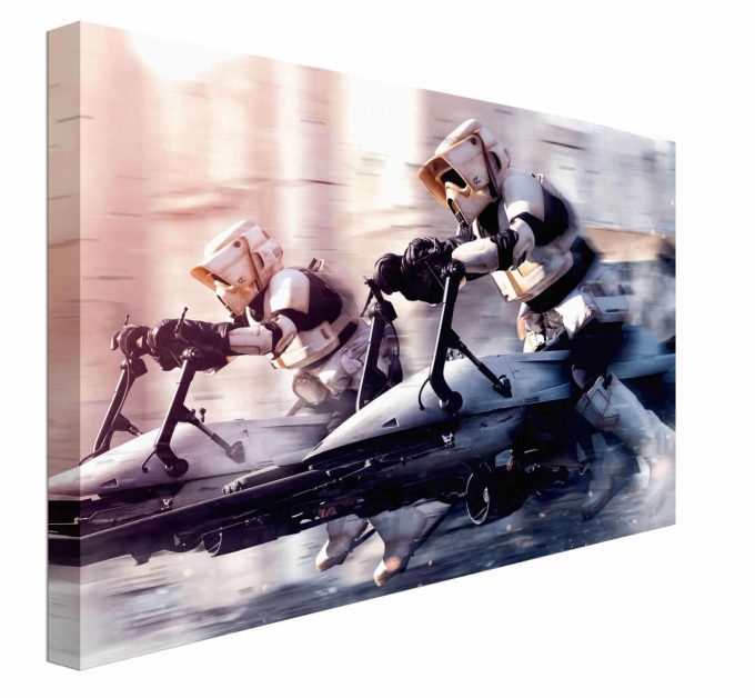 WDC100718 Star Wars The Mandalorian (Troopers) Canvas Print b