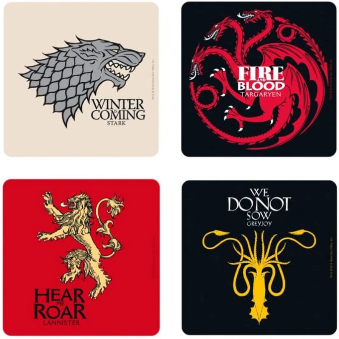 ABYCOS002 Game of Thrones Houses Coaster Set a