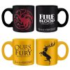 ABYMUG226 Game of Thrones Targaryen & Baratheon Set 2 Espresso Mugs c