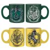 ABYMUG307 Harry Potter Slytherin & Hufflepuff Set 2 Espresso Mugs c