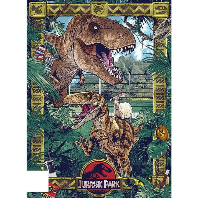 GBYDCO041 Jurassic Park Gates & Biodiversity Set of 2 Chibi Posters b