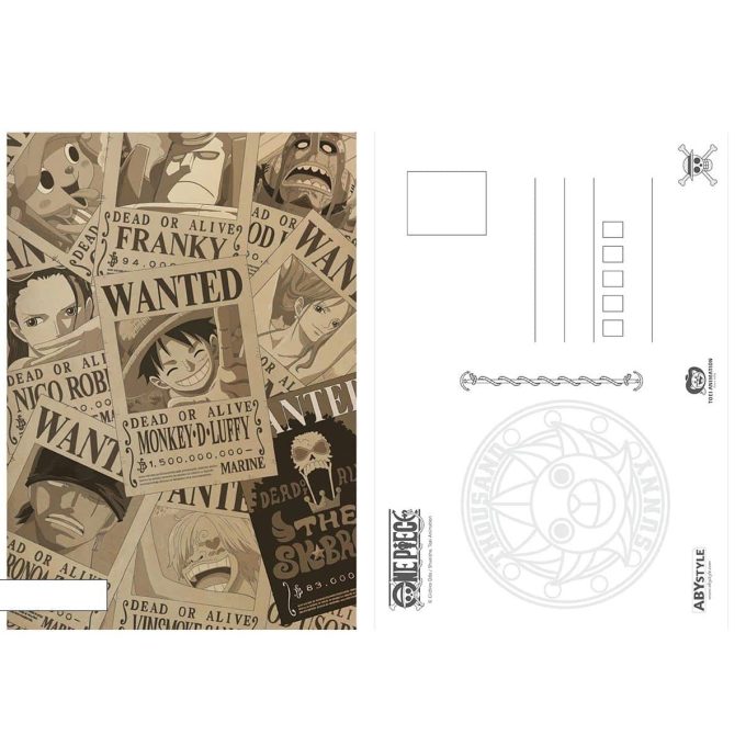 ABYDCO888 One Piece Wanted Set 1 Set of 5 Postcards d