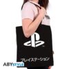 ABYBAG718 Playstation Black Katakana Tote Bag b