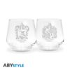 ABYVER296 Harry Potter Ravenclaw & Hufflepuff 2 Glass Set a