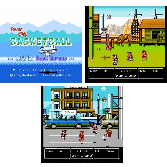 NES River City Basketball (Retro-bit) d