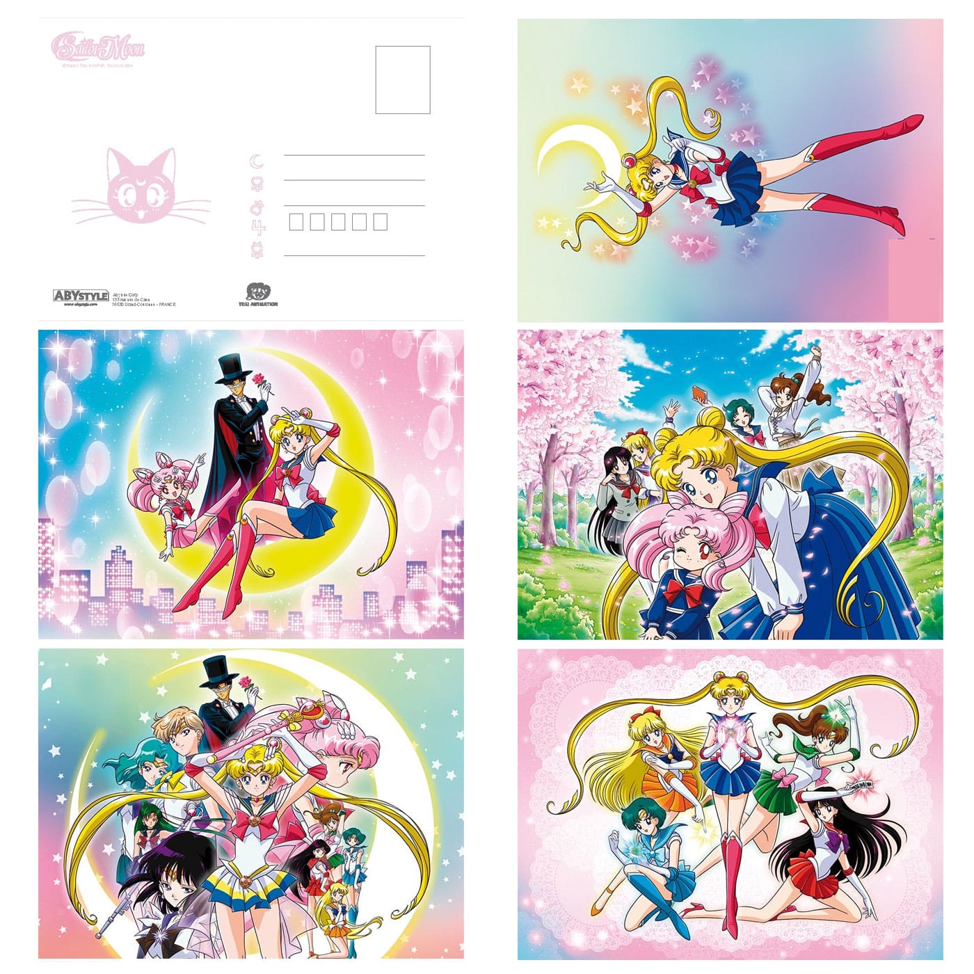 ABYDCO390 Sailor Moon Set of 5 Postcards b.jpg