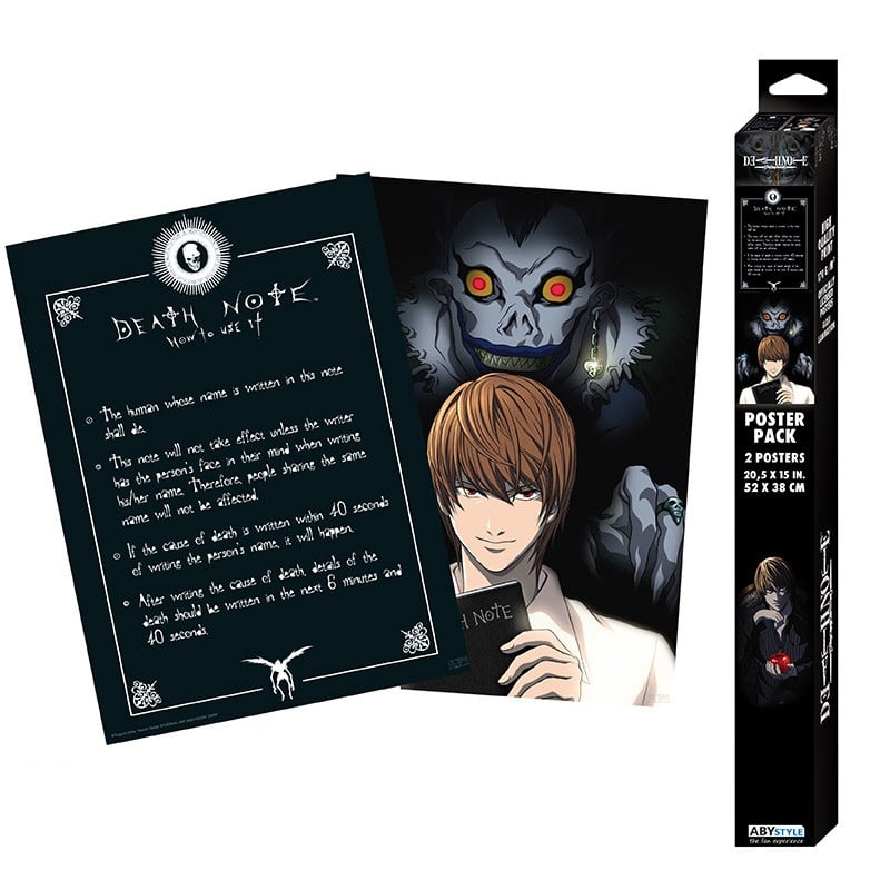 ABYDCO862 Death Note Light Death Note Set of 2 Chibi Posters a.jpg