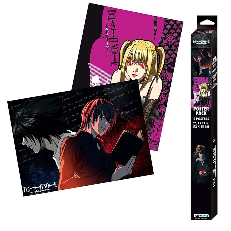 ABYDCO863 Death Note L vs Light Misa Set of 2 Chibi Posters a.jpg