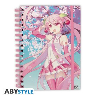 ABYNOT159 Hatsune Miku Cherry Blossom A5 Spiral Notebook a 1.jpg