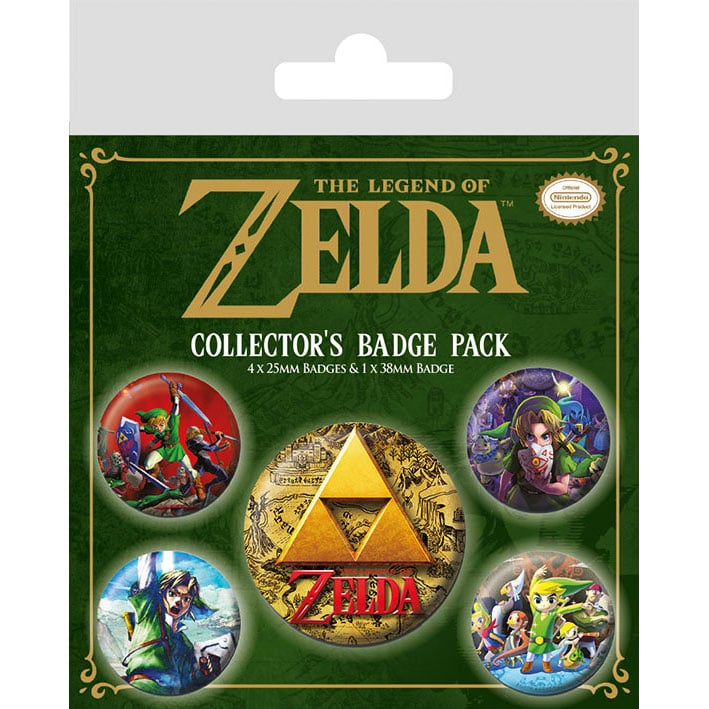 BP80644 The Legend Of Zelda Classics Badge Pack.jpg
