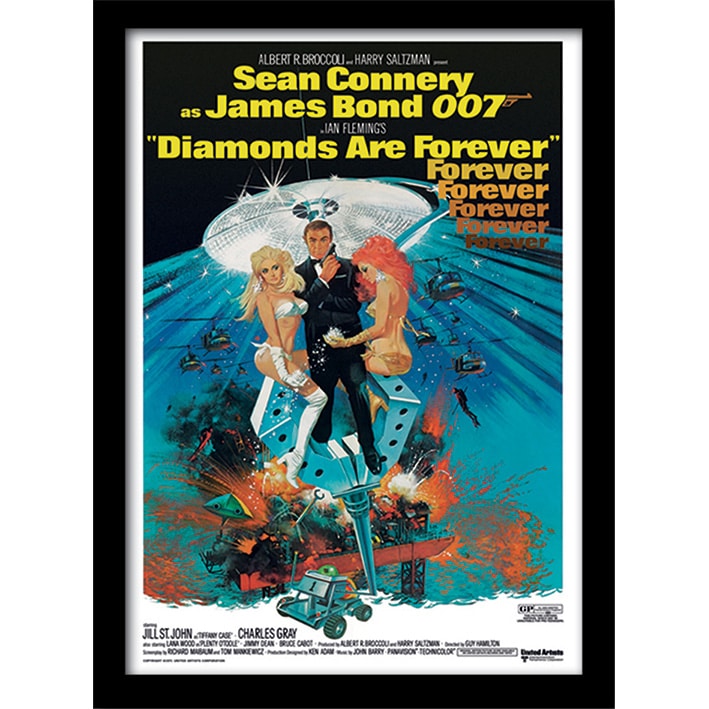 FP10237P James Bond Diamonds are Forever 2 Framed Print.jpg