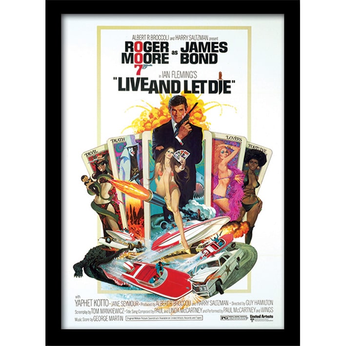 FP10275P James Bond Live Let Die One sheet Framed Print.jpg