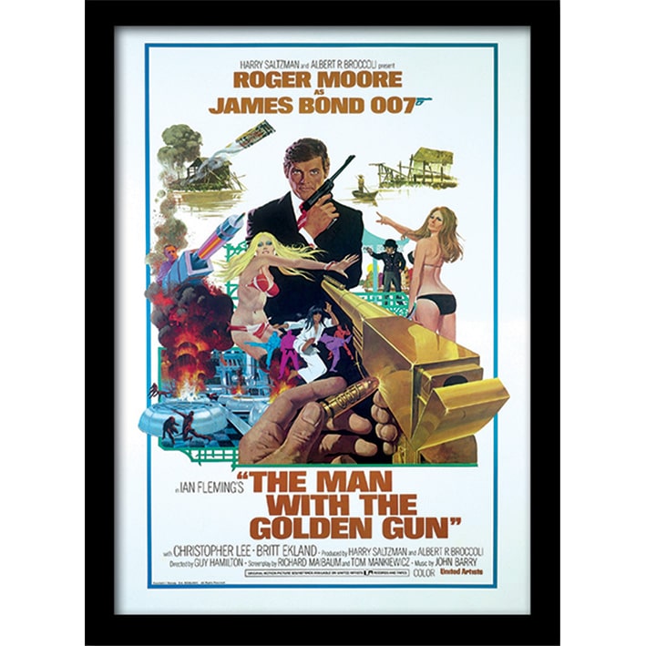 FP10276P James Bond The Man with Golden Gun One sheet Framed Print.jpg