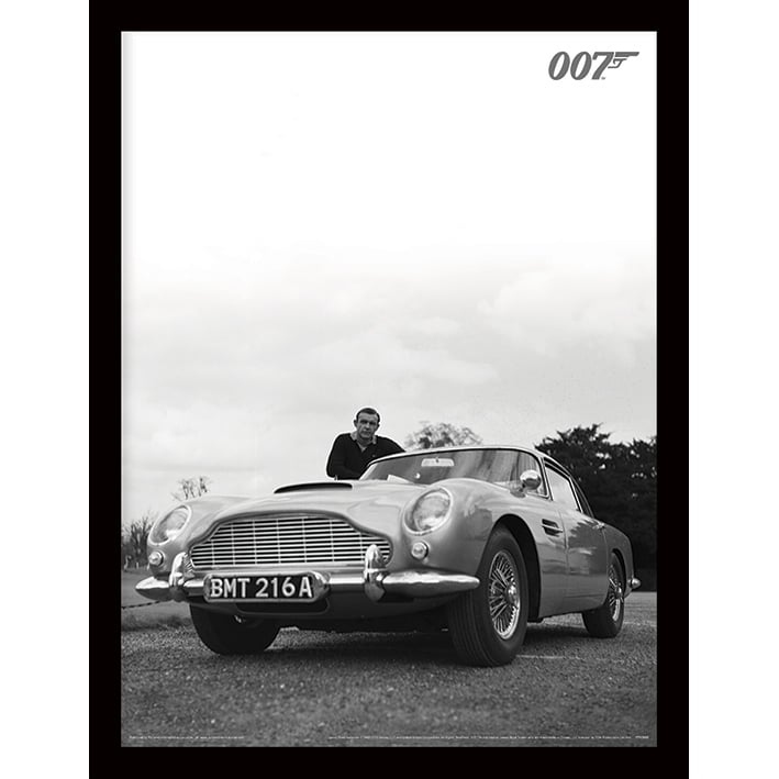 FP10955P James Bond Connery BW Framed Print.jpg
