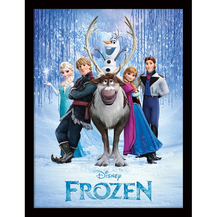 FP11378P Frozen Cast Framed Print.jpg