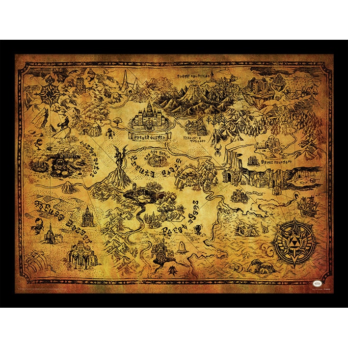 FP11805P The Legend Of Zelda Hyrule Map Framed Print.jpg