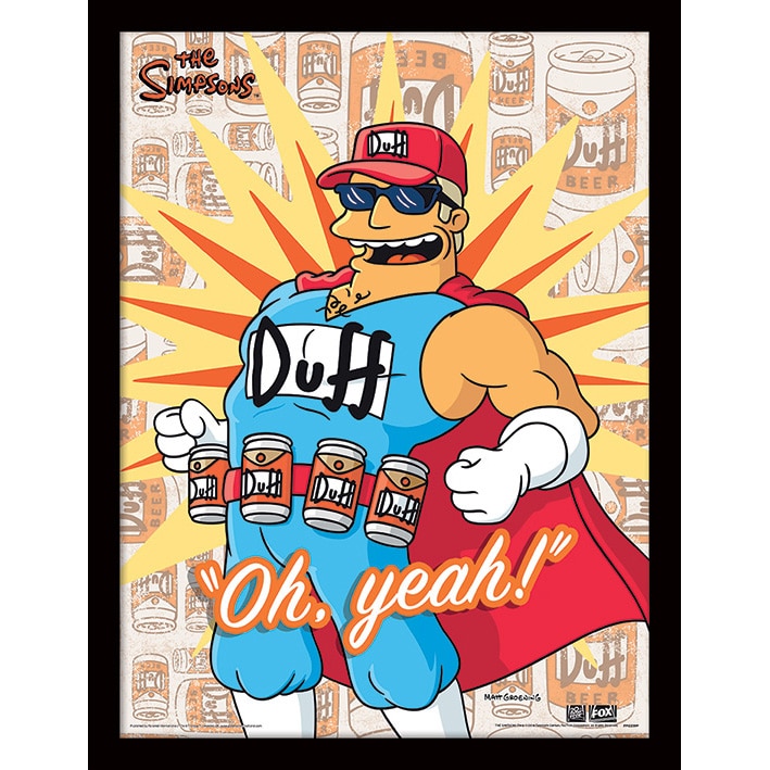 FP12239P The Simpsons Duff Man Framed Print.jpg
