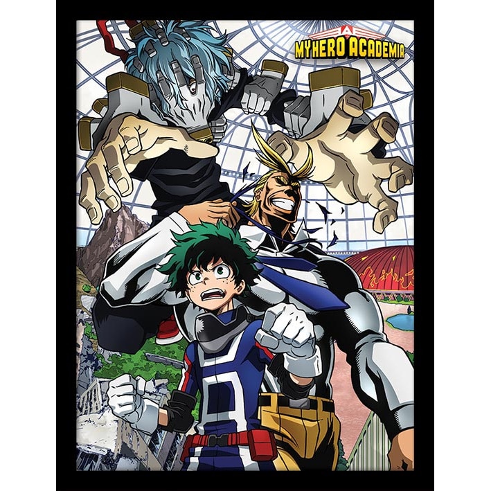 FP12242P My Hero Academia An Enemy Threat Framed Print.jpg