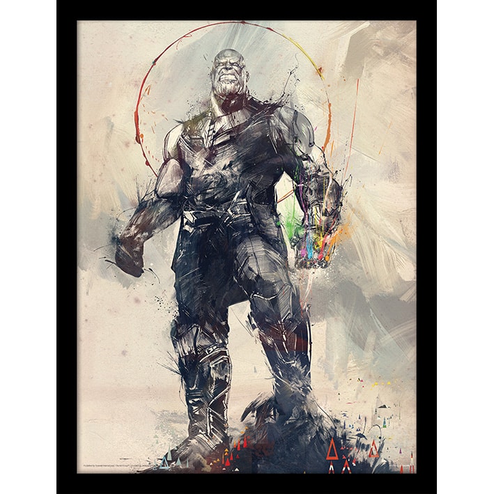 FP12528P Avengers Infinity War Thanos Sketch Framed Print.jpg