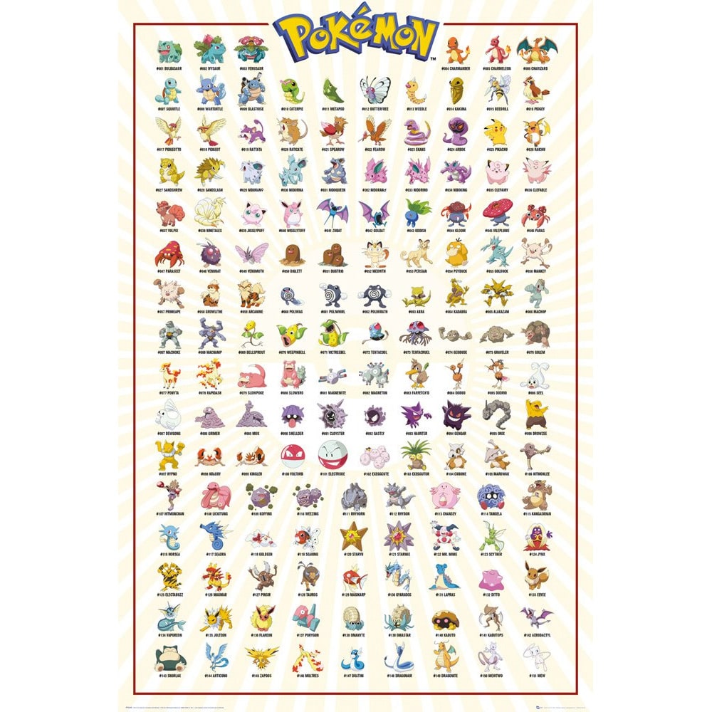 FP4360 Pokemon Kanto 151 Maxi Poster.jpg