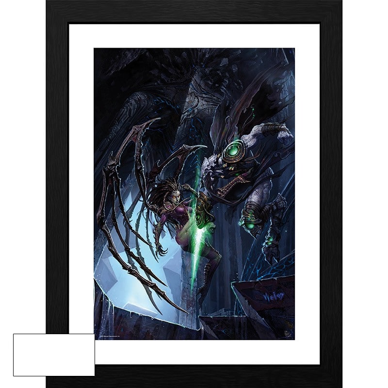 GBYDCO137 Starcraft Zeratul vs Kerrigan Framed Print.jpg
