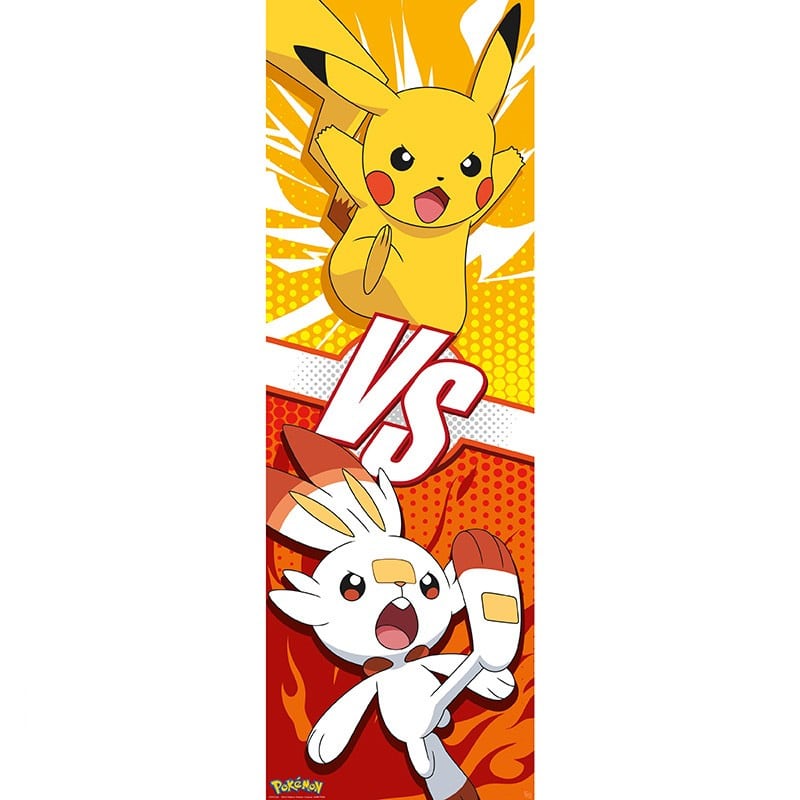 GBYDCO293 Pokemon Pikachu and Scorbunny Door Poster a.jpg