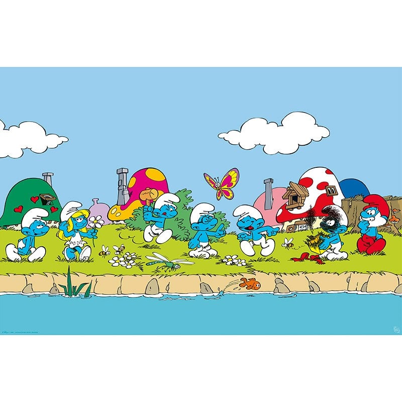 GBYDCO480 Smurfs The Group Maxi Poster.jpg