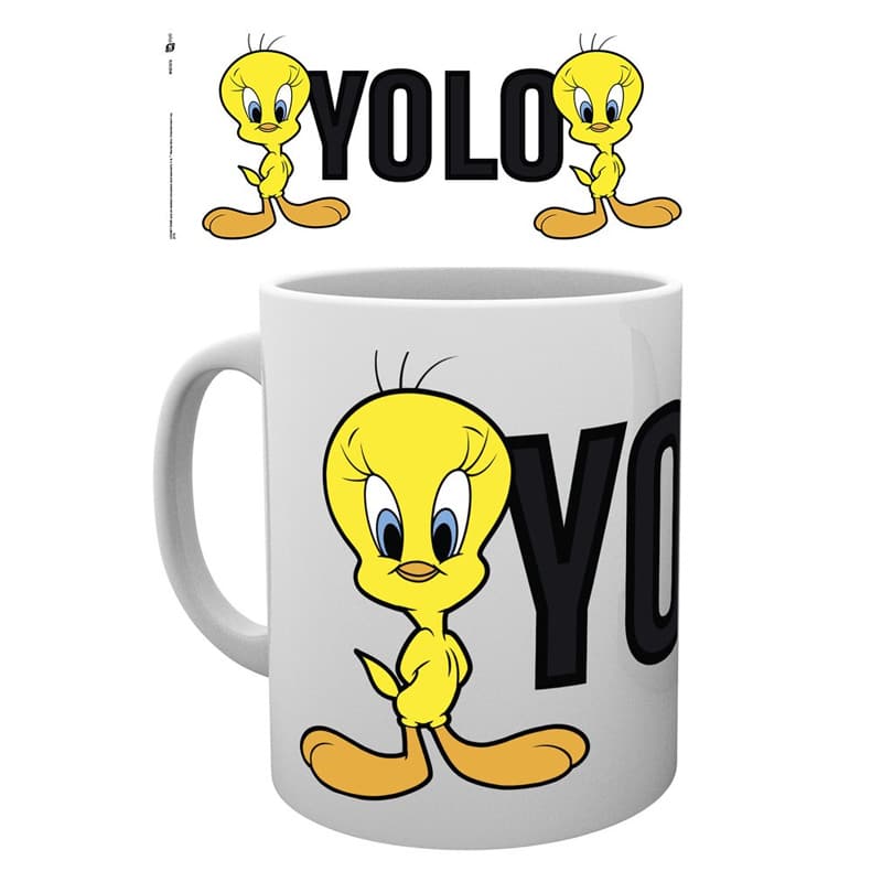 MG1076 Looney Tunes Tweety Pie Yolo Mug a.jpg