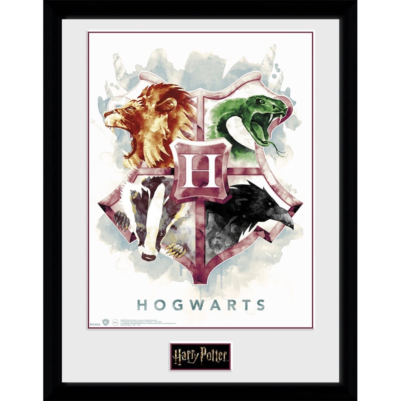 PFC3034 Harry Potter Hogwarts Water Colour Framed Print.jpg