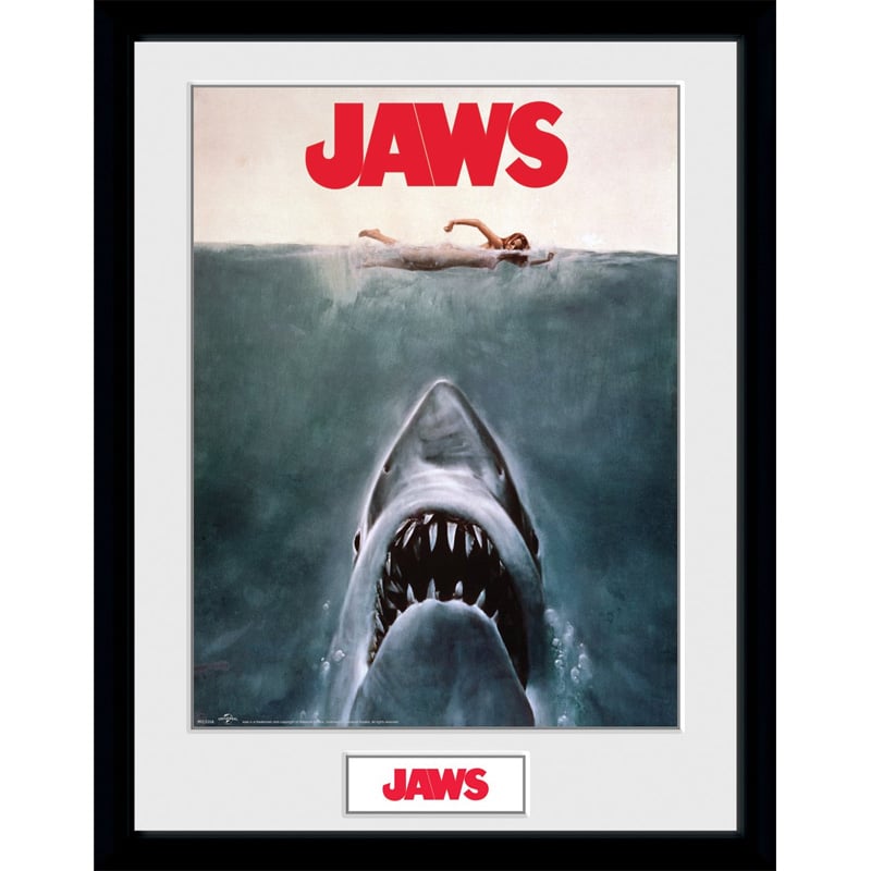 PFC3358 Jaws Key Art Framed Print.jpg
