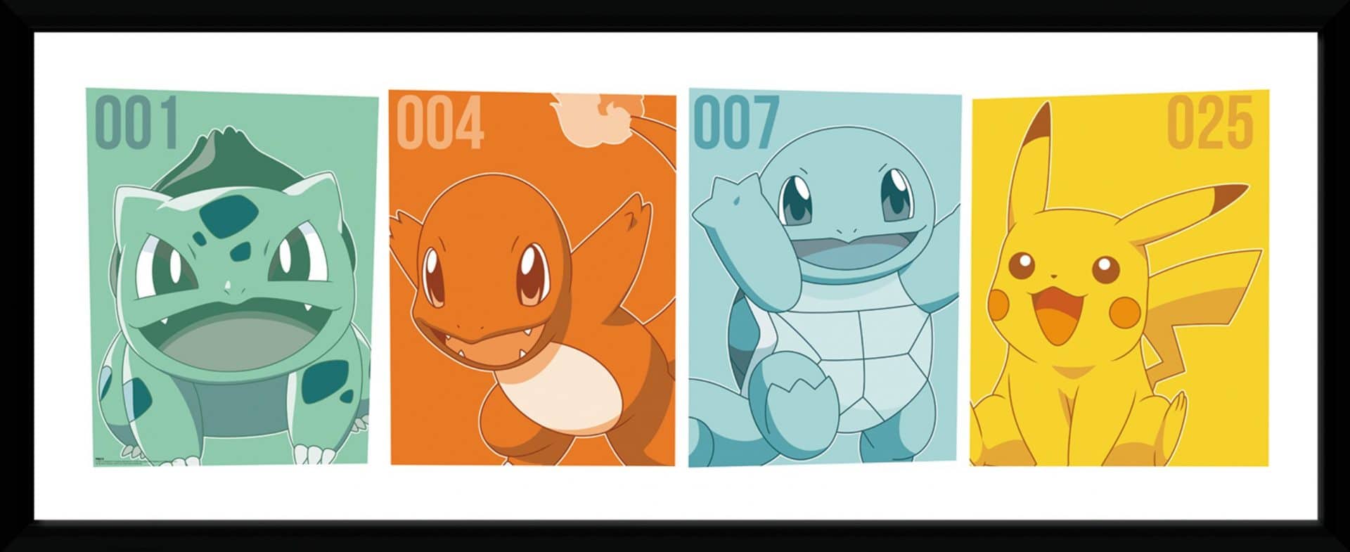 PFD275 Pokemon Kanto Partners Framed Print b.jpg