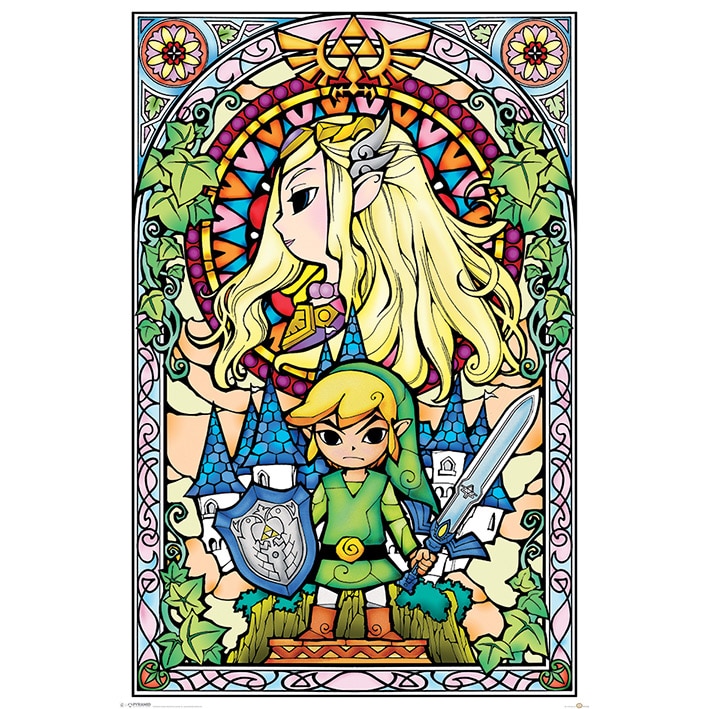 PP33735 The Legend Of Zelda Stained Glass Maxi Poster.jpg