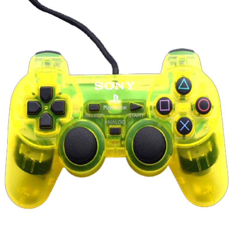 PS2 Handkontroll Original Dualshock 2 Lemon Yellow a.jpg