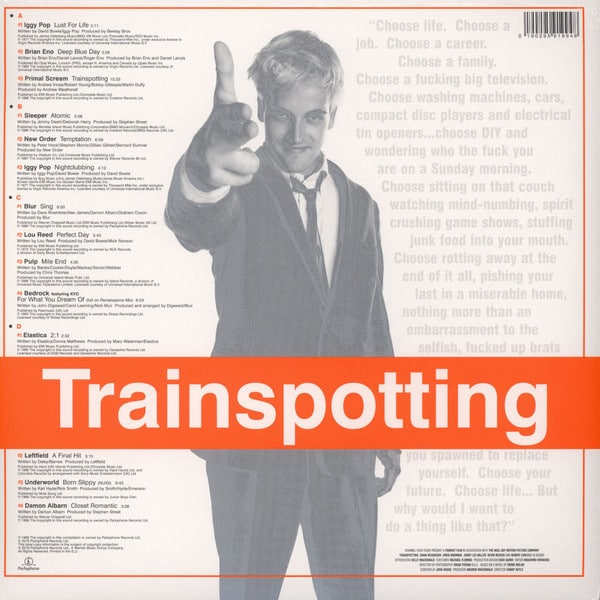 VINYL Trainspotting Soundtrack 2xLP